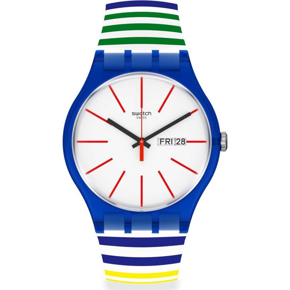 Swatch NewGent SUON715 Home Stripe Home Horloge