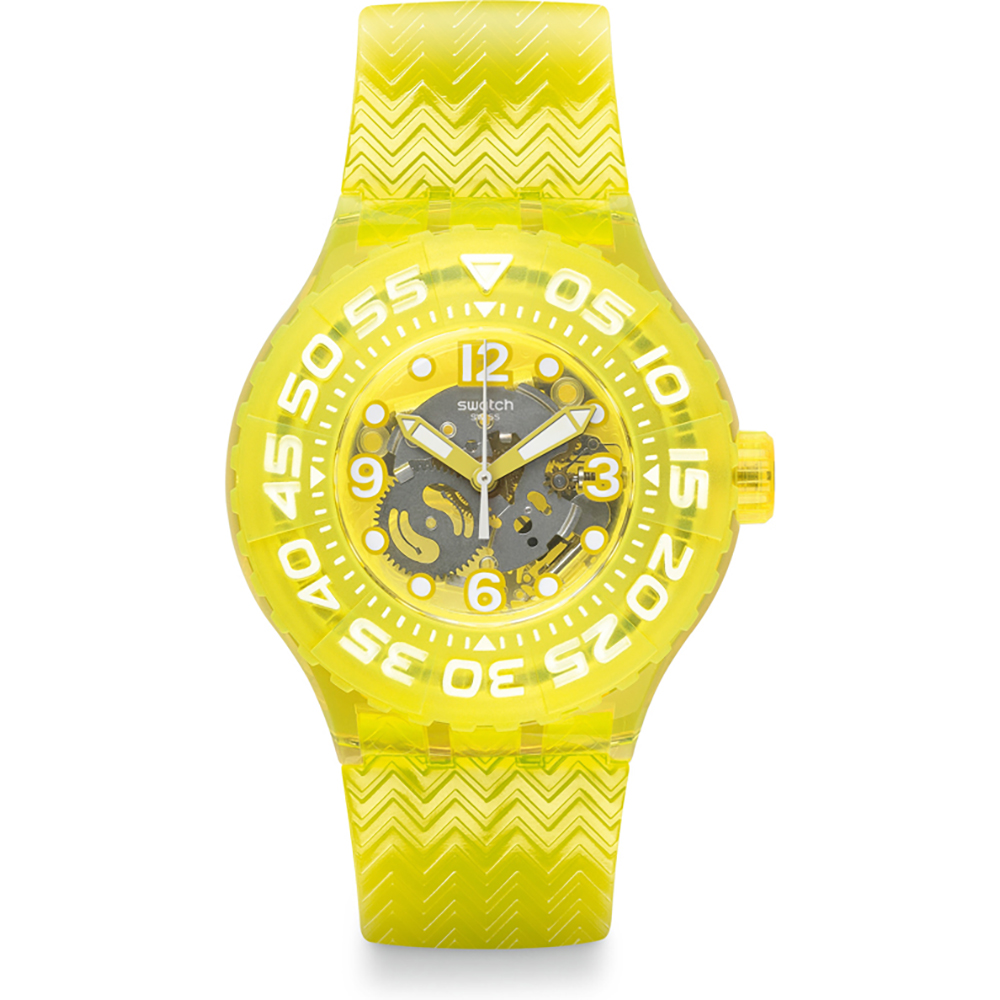 Swatch Scuba Libre SUUJ101 Lemon Profond Horloge