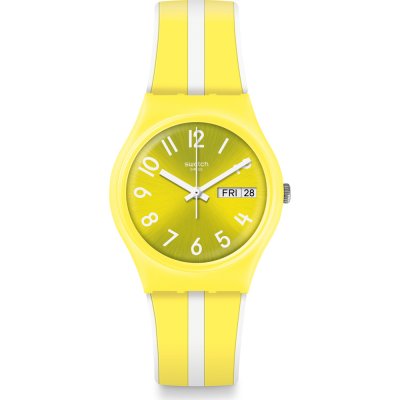 Swatch Originals Medium (34mm) GJ702 Lemoncello Horloge