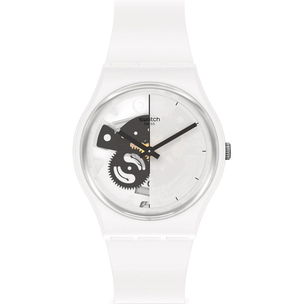 Swatch Standard Gents SO31W101 Live Time White Horloge