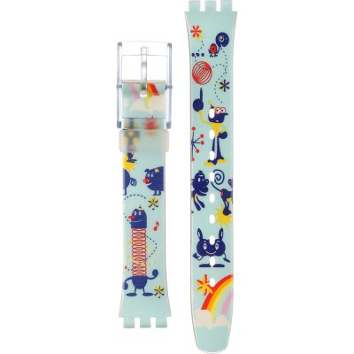 Swatch Plastic - Originals Small (25mm) - L ALN128 LN128 Krielkip Horlogeband