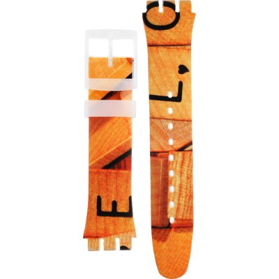 Swatch Plastic - Originals Large (41mm) SUO/SO29/SO32 ASUOW116 SUOW116 Love Game Horlogeband