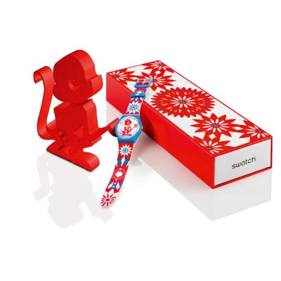 Swatch Chinese New Year Specials SUOZ203S Lucky Monkey Horloge