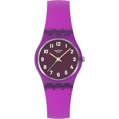 Swatch Originals Small (25mm) LV122 Magenta Weave Horloge