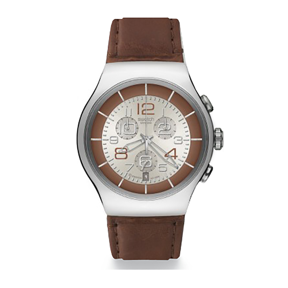 Swatch The Chrono YOS435 Massive Bronze Horloge