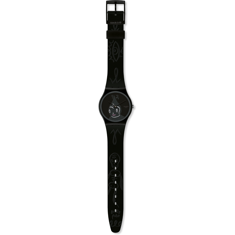 Swatch Standard Gents GB249 Midnight Magi (Kidrobot Special) Horloge