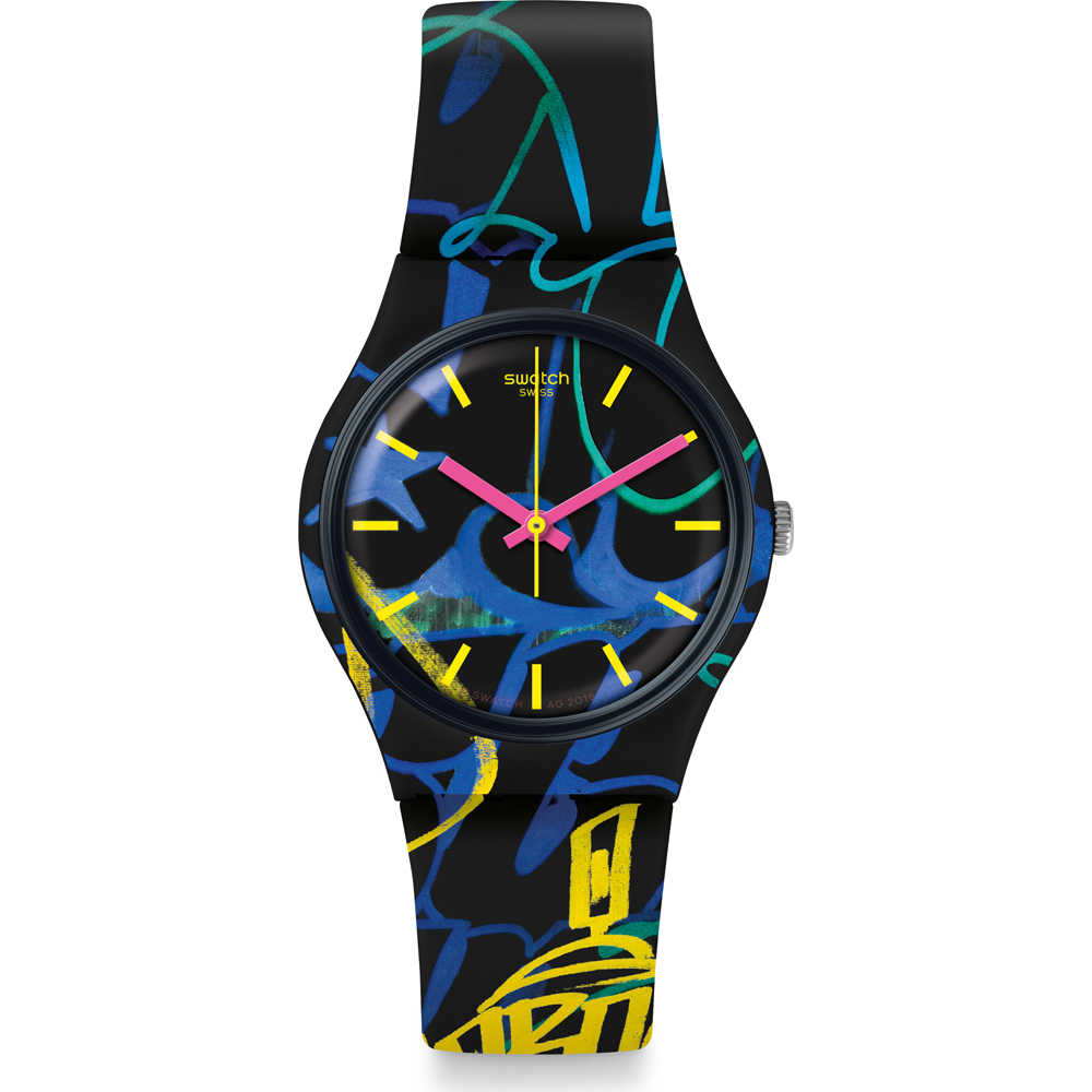 Swatch Standard Gents GB318 Nightclub  Horloge