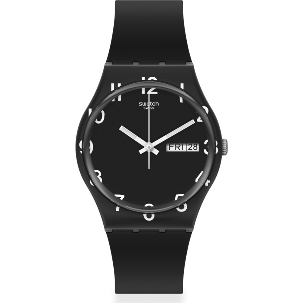 Swatch Standard Gents GB757 Over Black Horloge