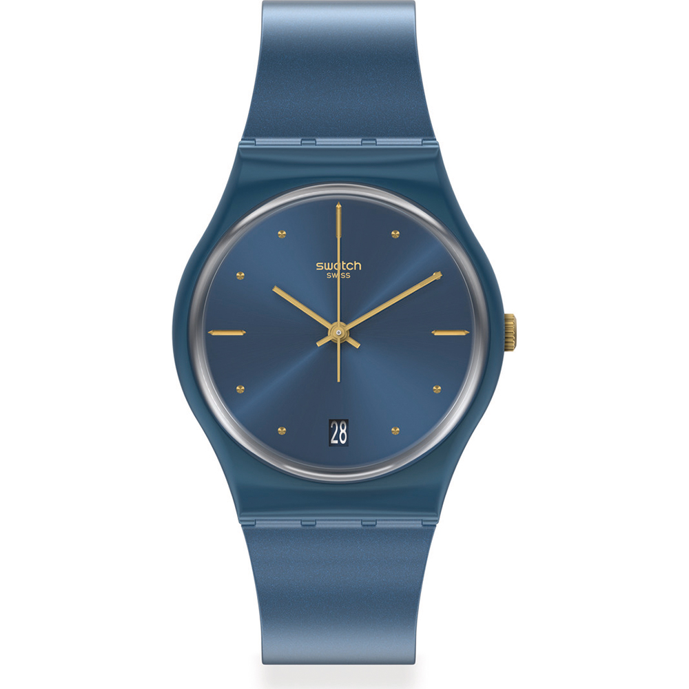 Swatch Standard Gents GN417 Pearly Blue Horloge