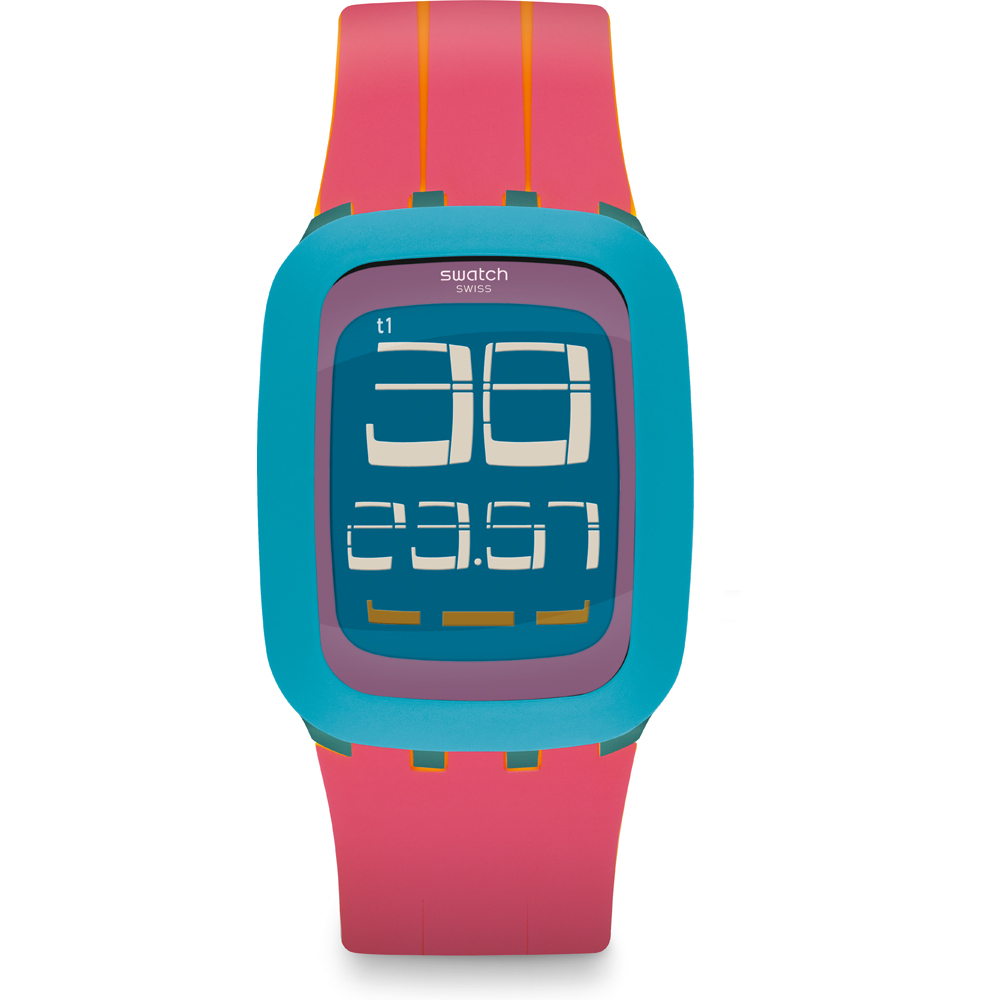 Swatch Touch SURS103 Peche Melba Horloge