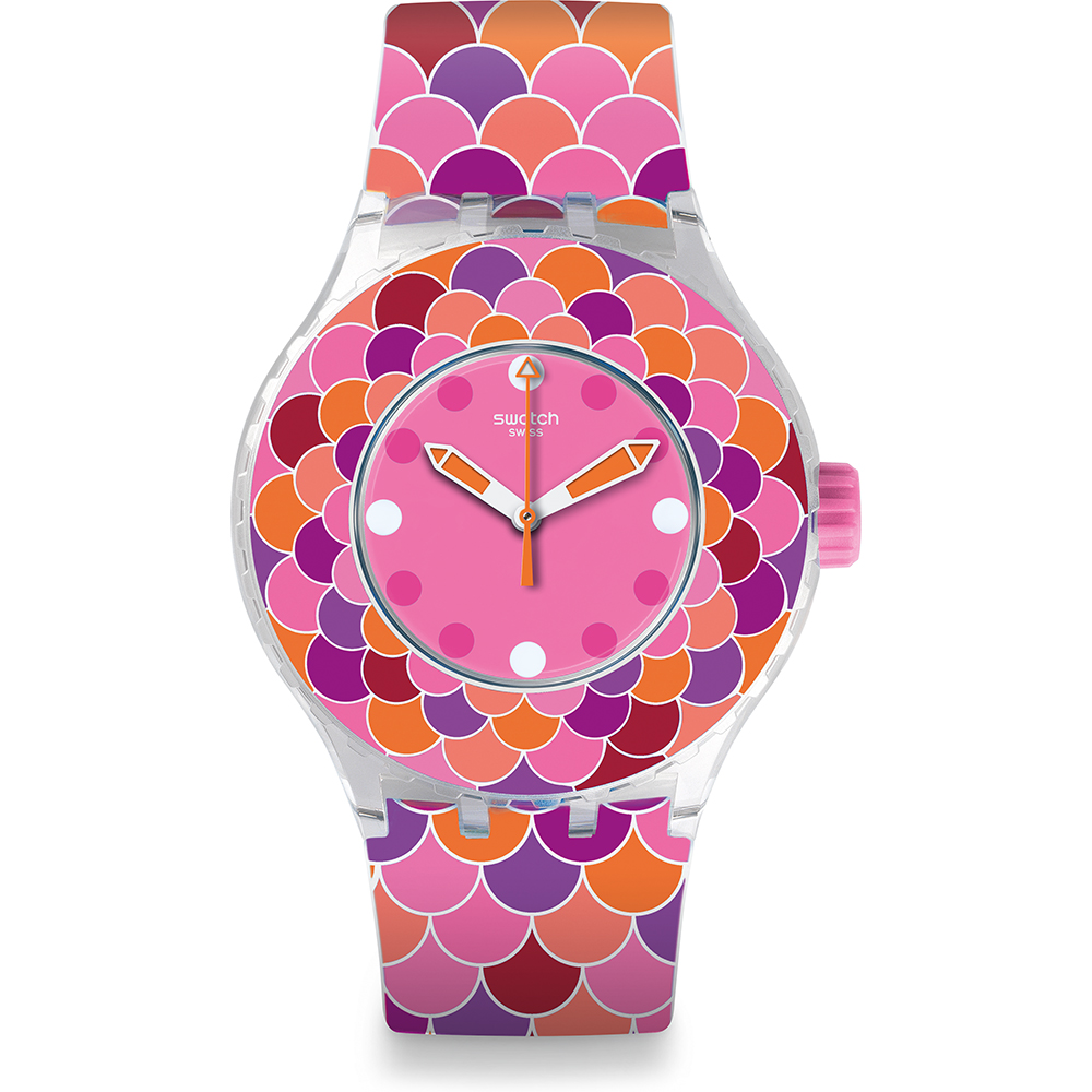 Swatch Scuba Libre SUUK111 Pedrinha Rosa Horloge