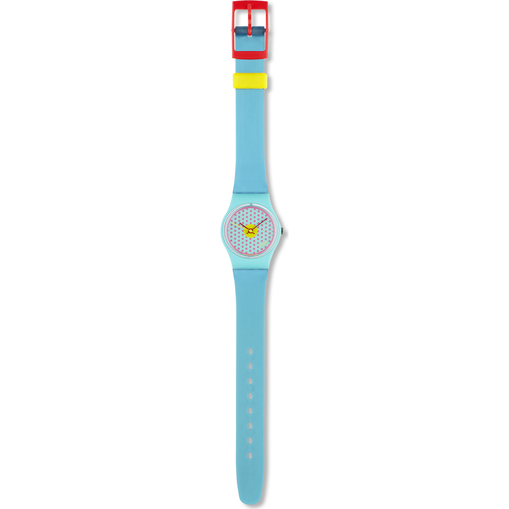 Swatch Standard Ladies LL100 Pink Dots Horloge