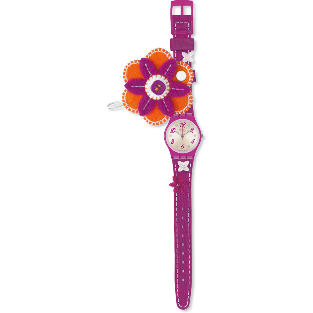Swatch Standard Ladies LV112 Pink Flowers horloge