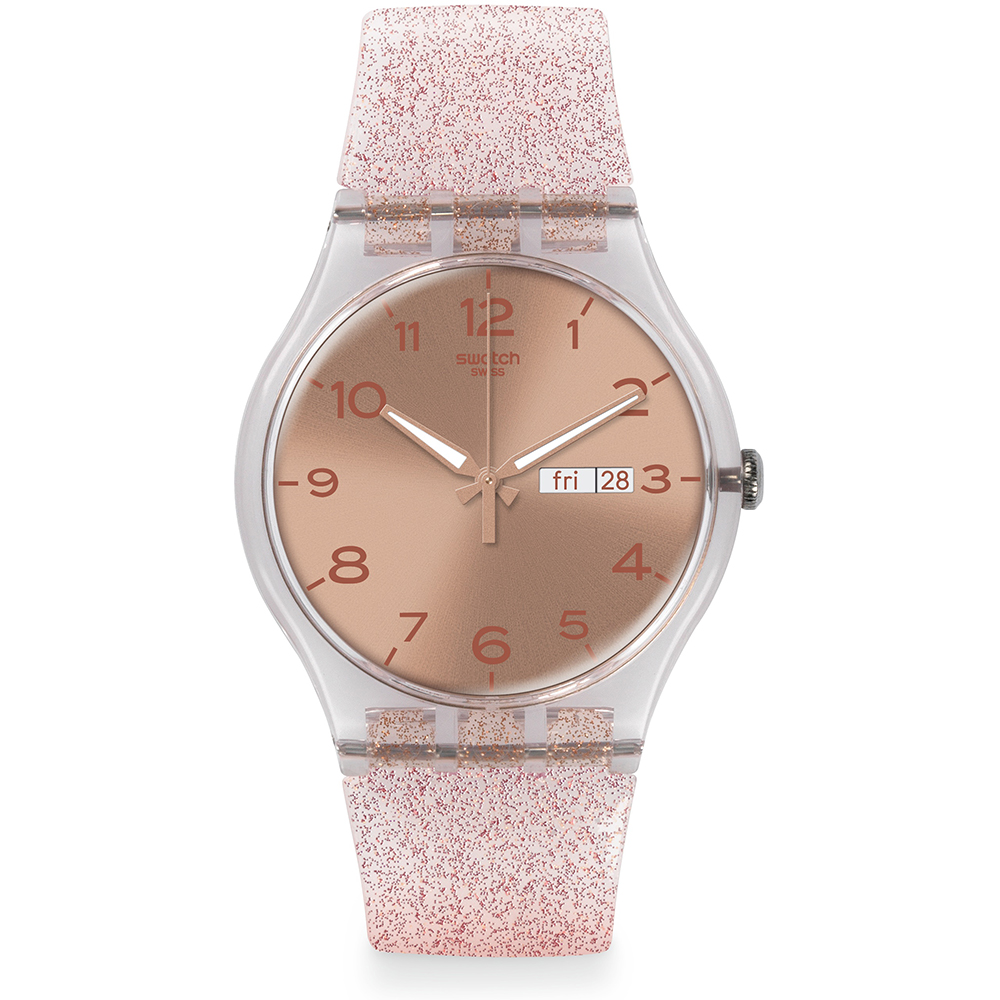 Swatch NewGent SUOK703 Pink Glistar Horloge