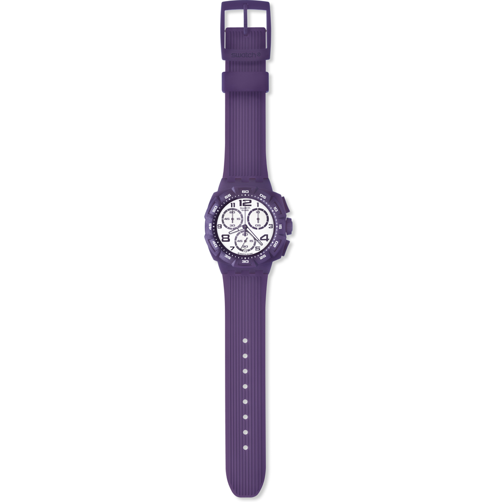 Swatch Chrono Plastic SUIV400 Purple Funk Horloge