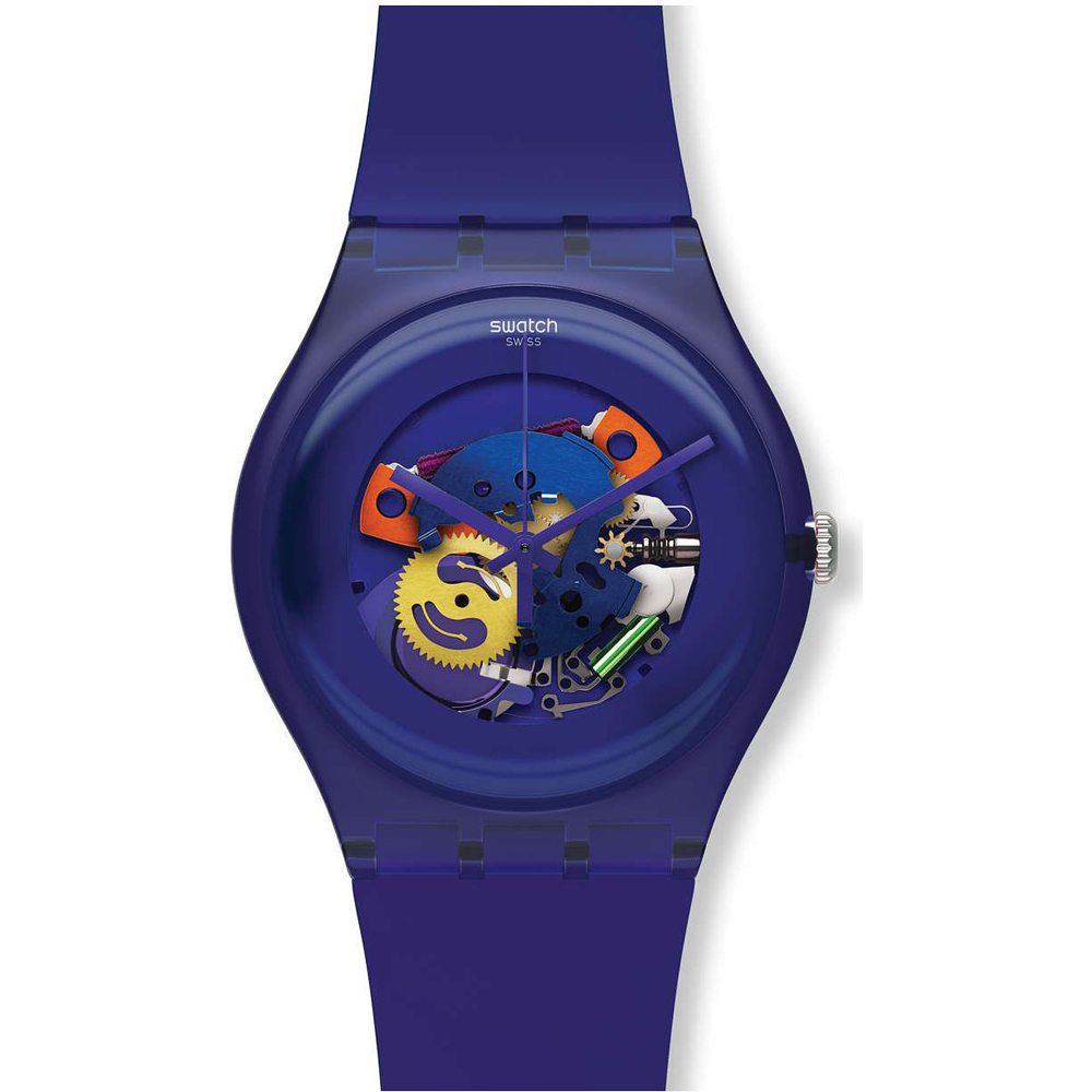 Swatch NewGent SUOV100 Purple Lacquered Horloge