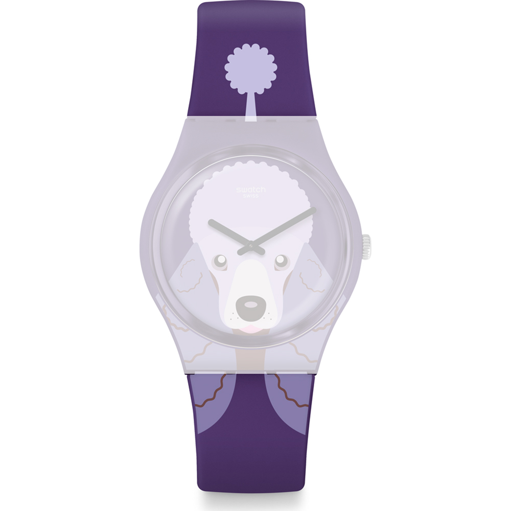 Swatch Standard Gents GV133 Purple Poodle Horloge