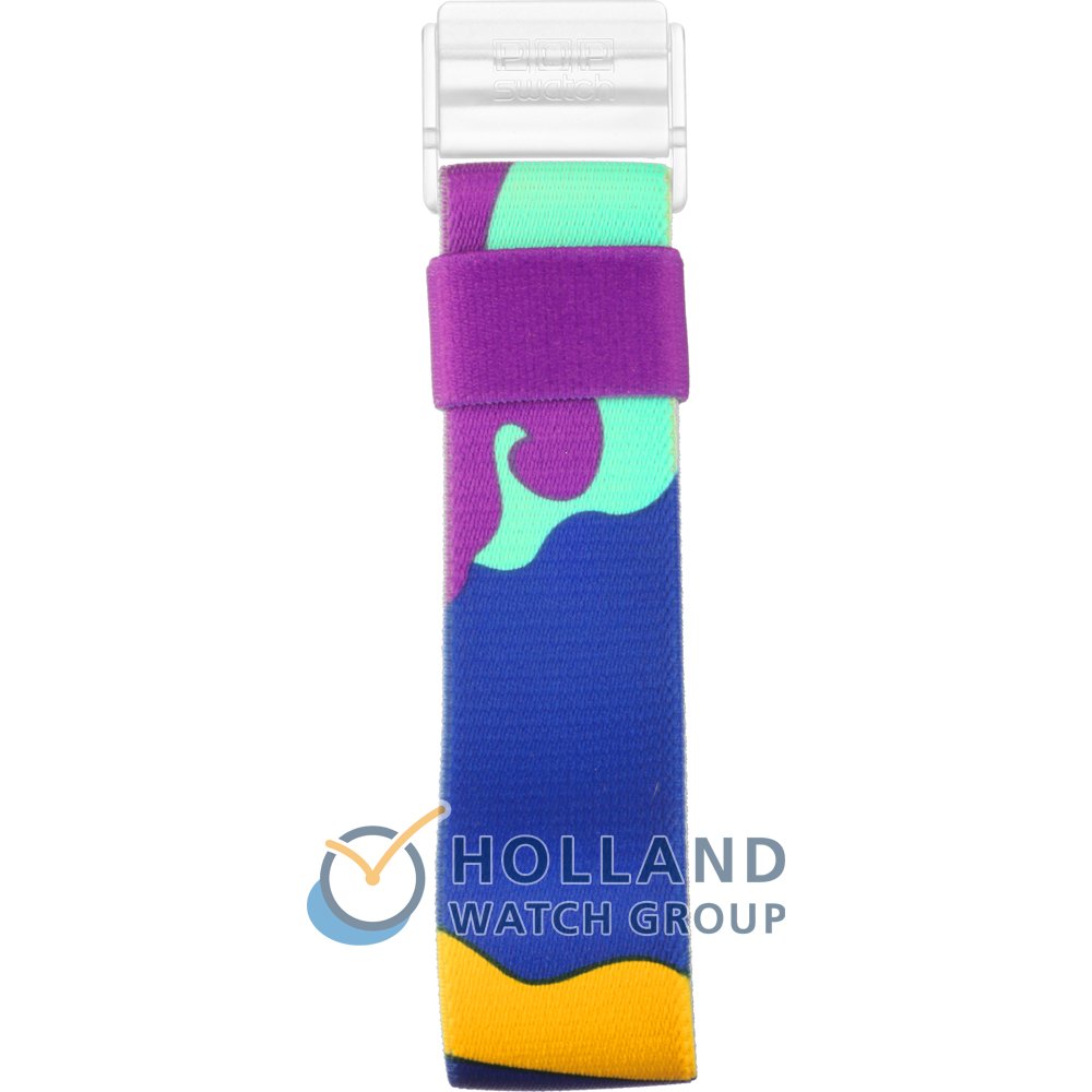 Swatch Plastic - Pop Big - PW APWK138 PWK138 Aqua Club Horlogeband