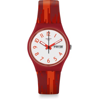 Swatch Originals Medium (34mm) GR711 Red Flame Horloge