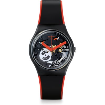 Swatch Originals Medium (34mm) GB290 Red Frame Horloge