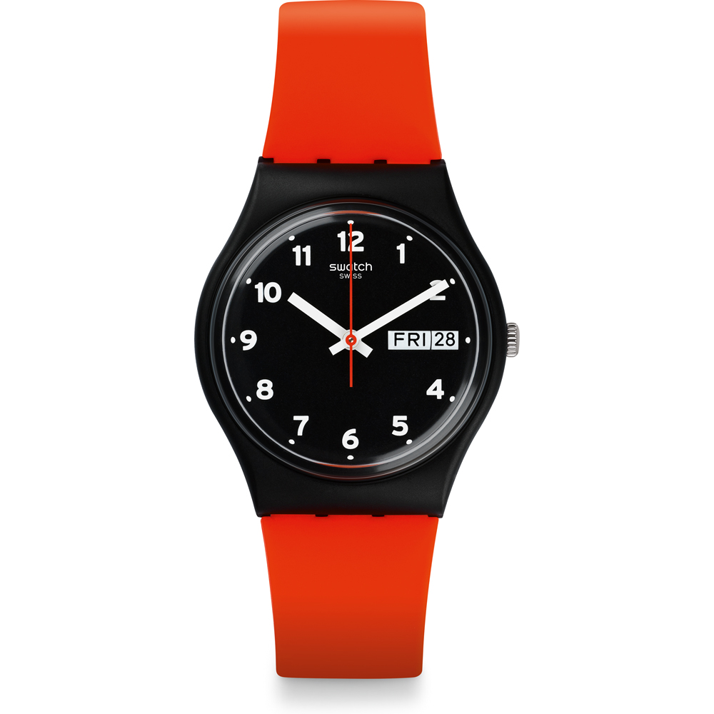Swatch Standard Gents GB754 Red Grin Horloge