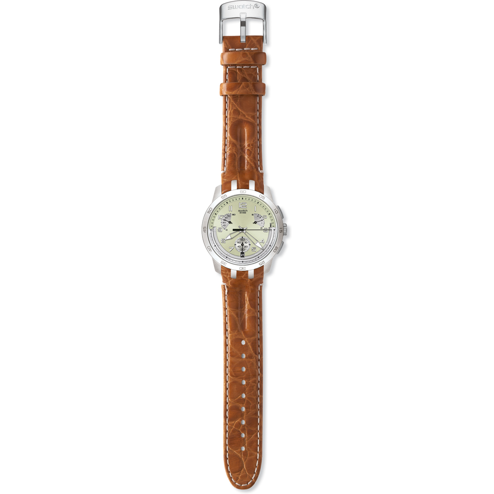 Swatch Retrograde YRS401 Sand Structure Horloge