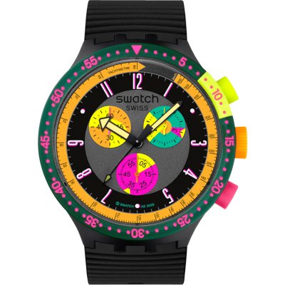 Swatch Big Bold SB02B104 Neon Seppia Horloge