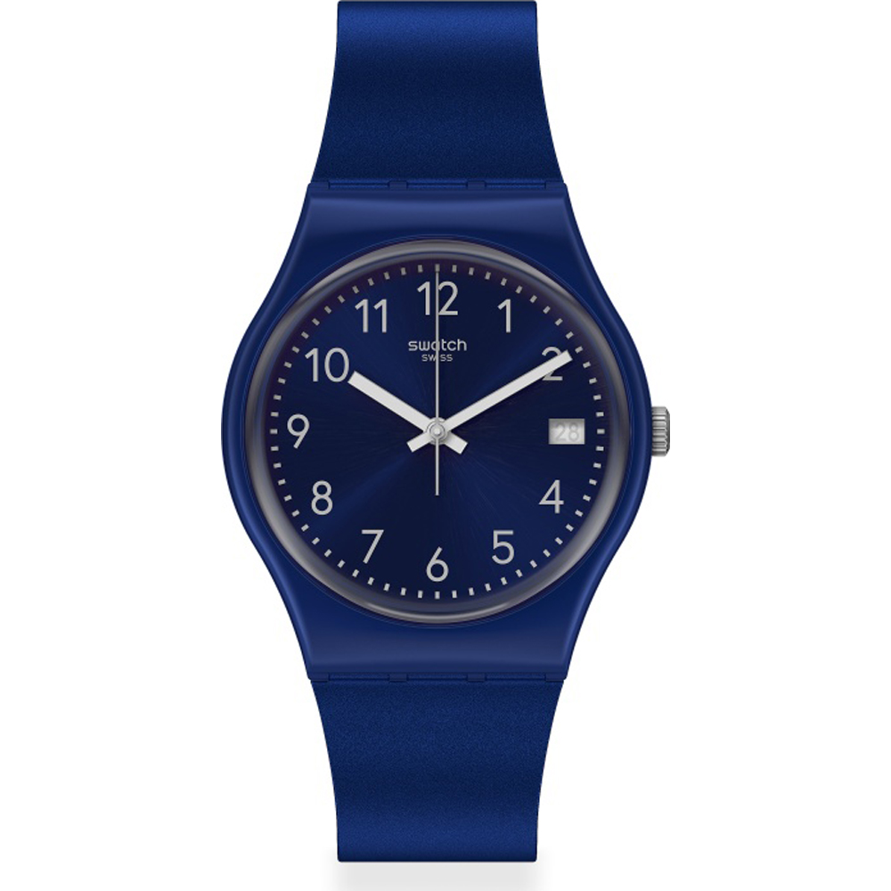 Swatch Standard Gents GN416 Silver In Blue Horloge