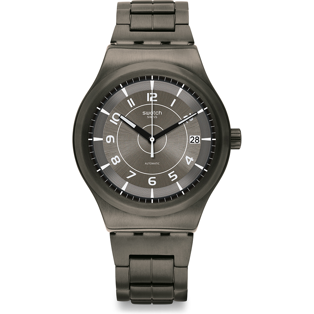 Swatch Sistem 51 Irony YIM400G Sistem Brushed Horloge