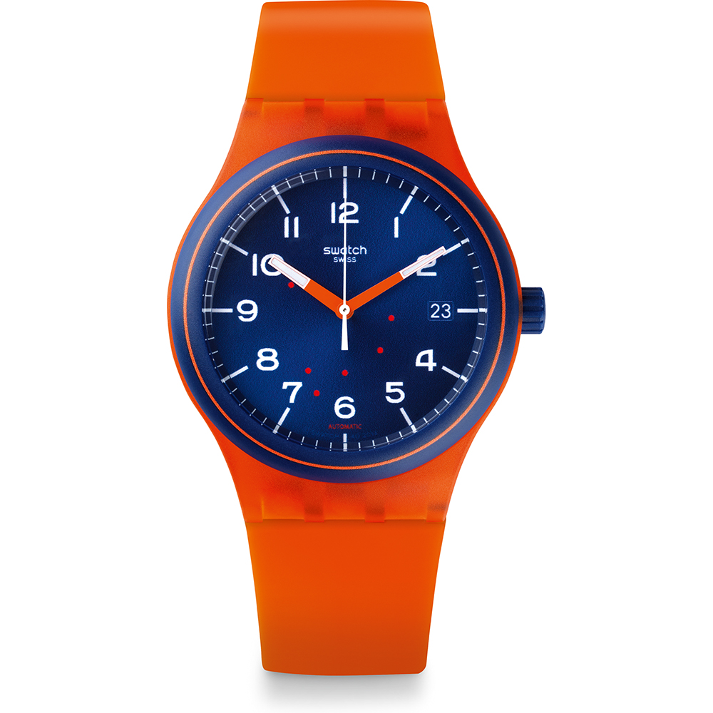 Swatch Sistem 51 SUTO401 Sistem Tangerine Horloge