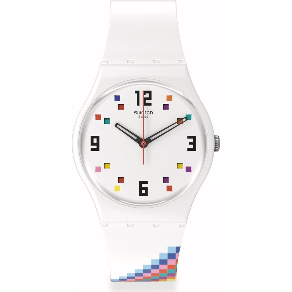 Swatch Standard Gents SO28W700 Merry-go-round Squares Horloge