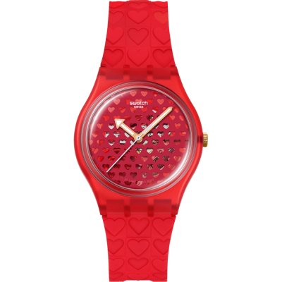 Swatch Originals Medium (34mm) SO28Z122 Love in scarlet Horloge