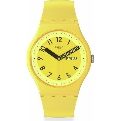 Swatch Originals Large (41mm) SO29J702 Proudly Yellow Horloge