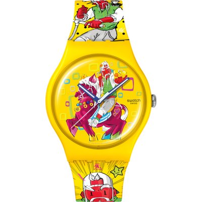 Swatch Originals Large (41mm) SO29Z157 Blow Away Horloge