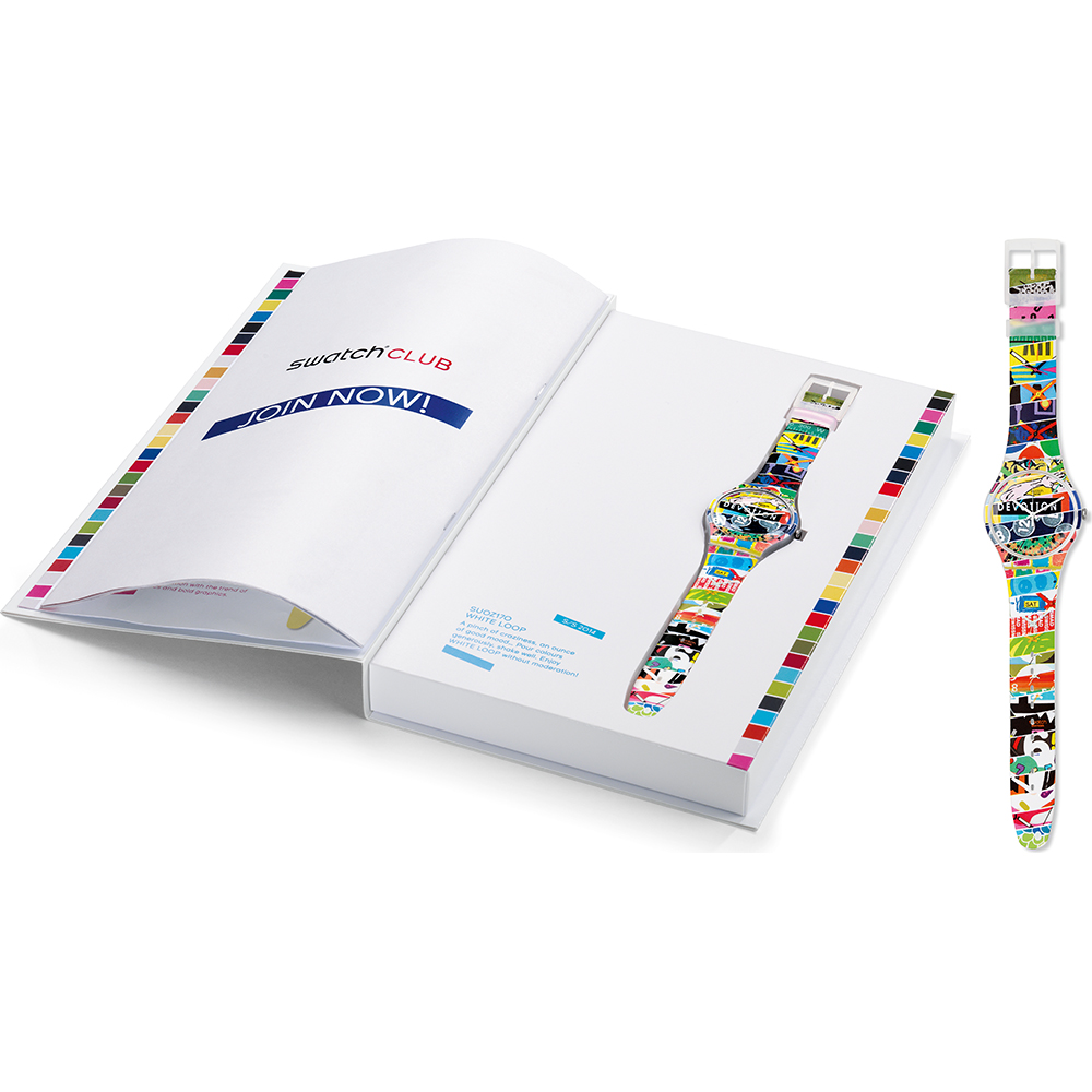 Swatch Collector Specials SUOZ170 Special - White Loop Horloge