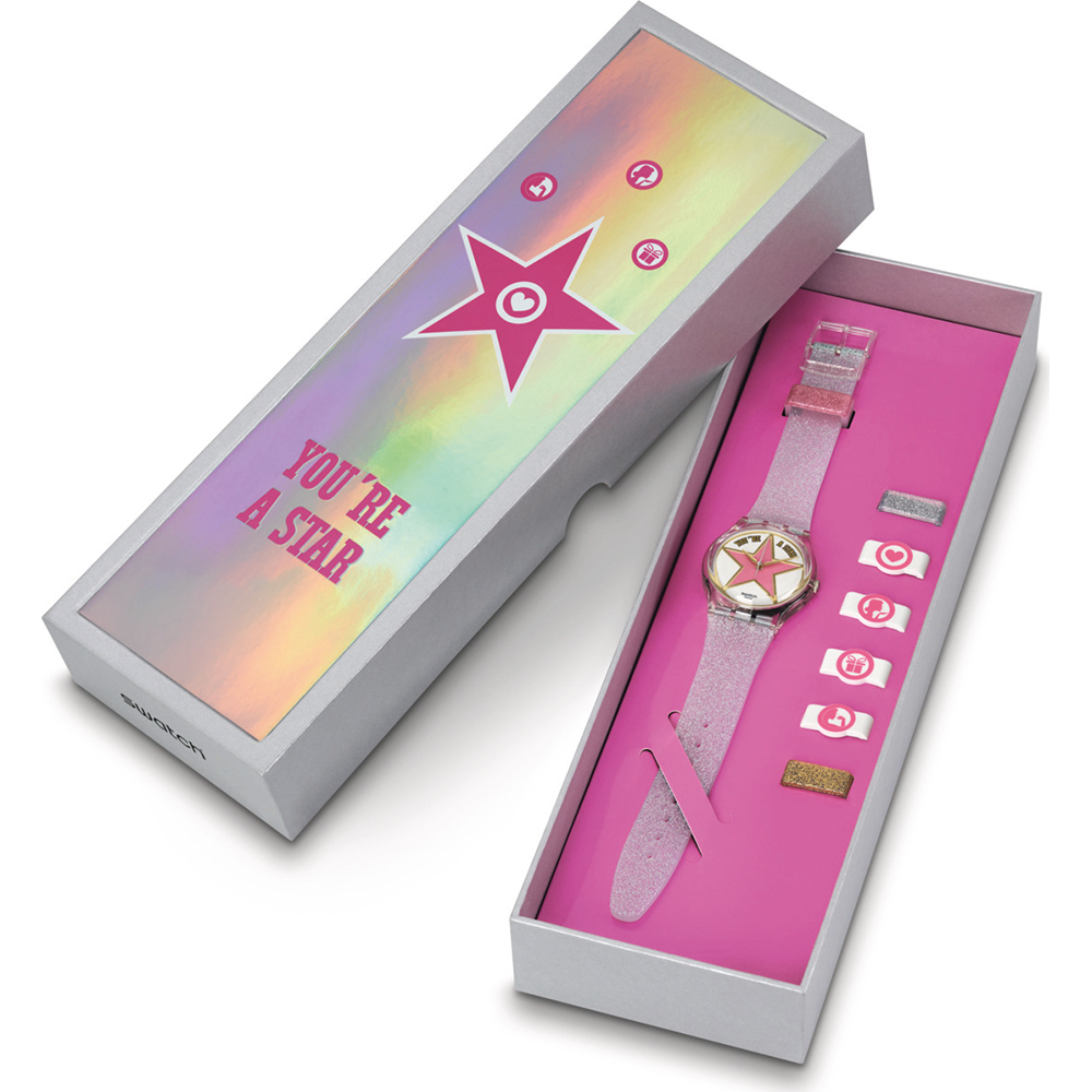Swatch Standard Gents SO28Z108 Star Mom - Special edition Horloge
