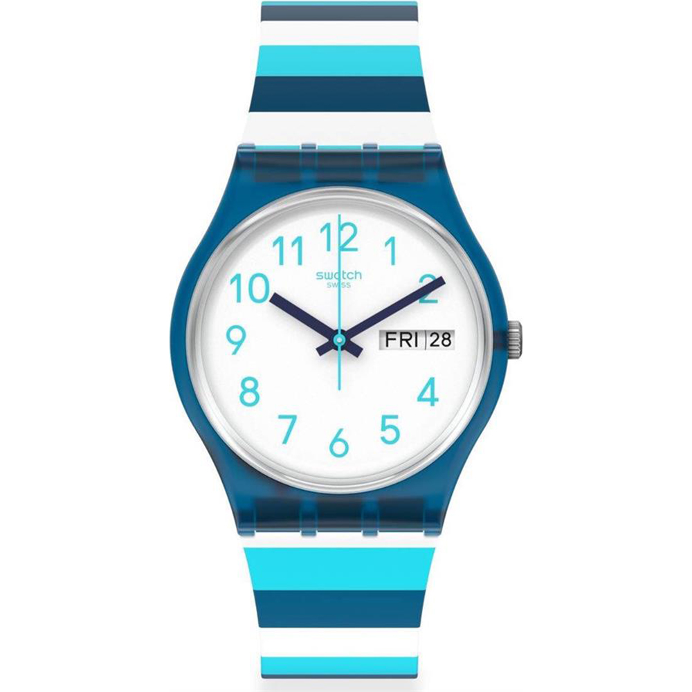 Swatch Standard Gents GN728 Striped Waves Horloge