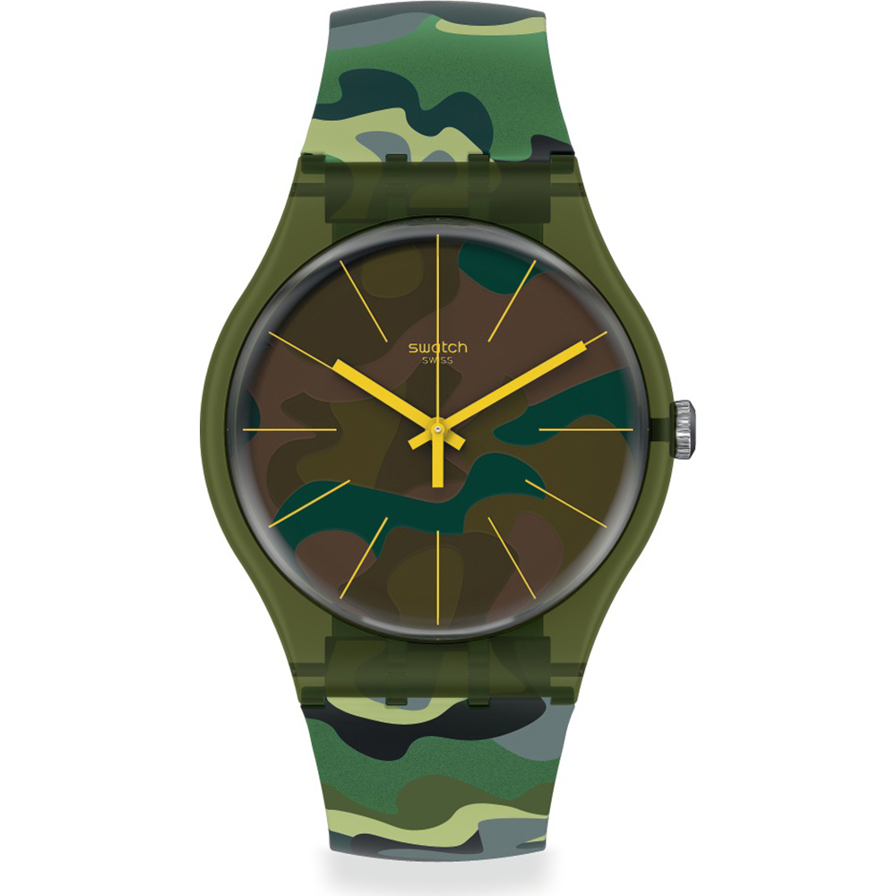 Swatch NewGent SUOG114 Camouforest Horloge