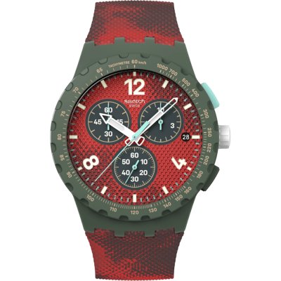 Swatch New Chrono Plastic SUSG410 Crimsonfoliage Horloge