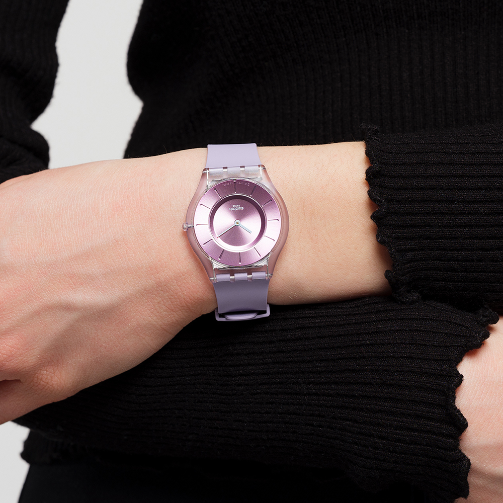 Swatch Skin SS08V100 Sweet Pink horloge • EAN: 7610522838581 • Horloge.nl
