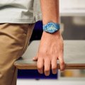 Swatch horloge blauw