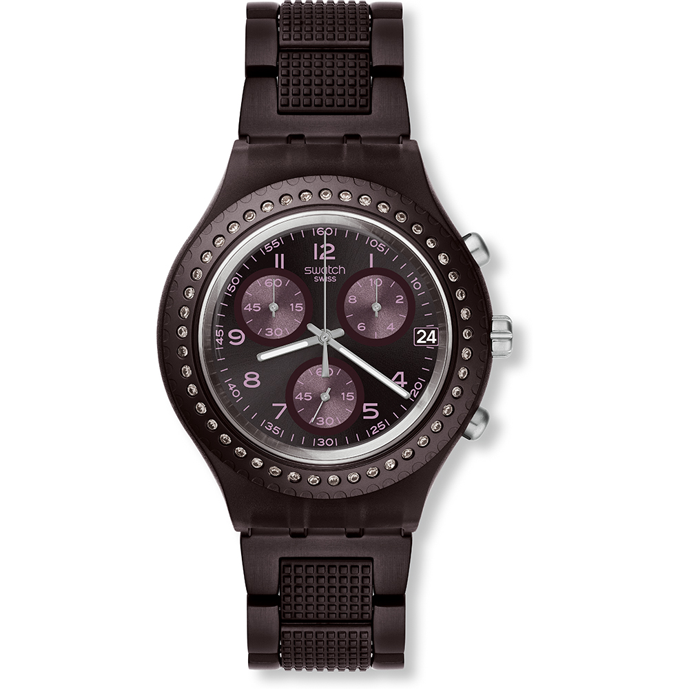 Swatch Chrono SVCV4000AG Tobacco Scent Horloge