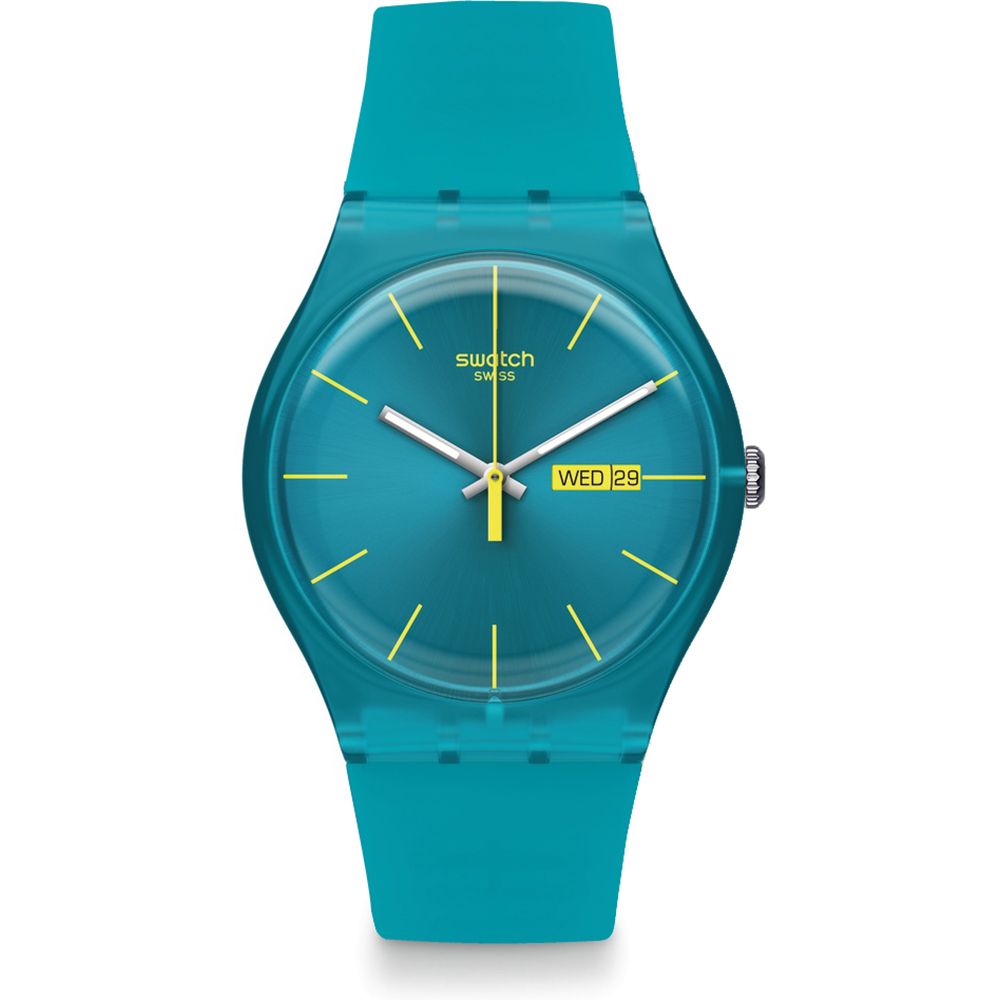 Swatch NewGent SUOL700 Turquoise Rebel Horloge