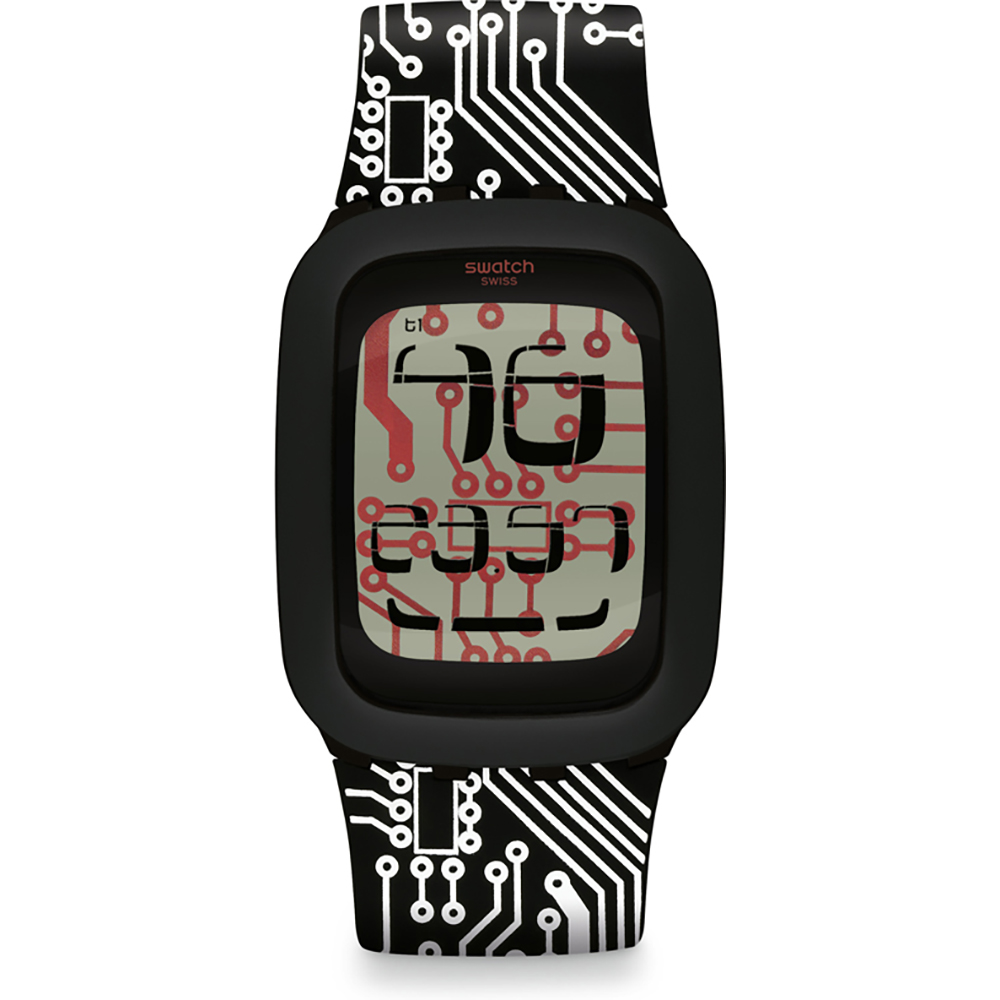 Swatch Touch SURB117 White Chip Horloge