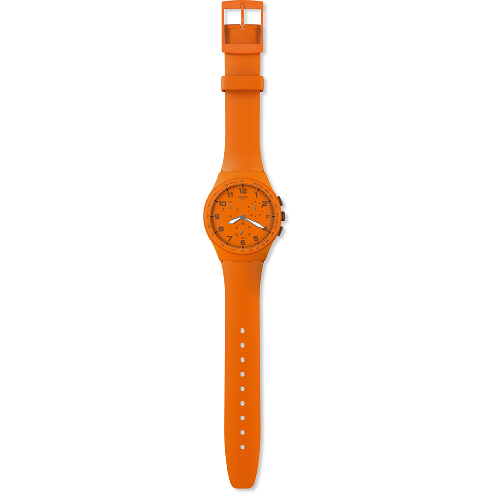 Swatch New Chrono Plastic SUSO400 Wild Orange Horloge