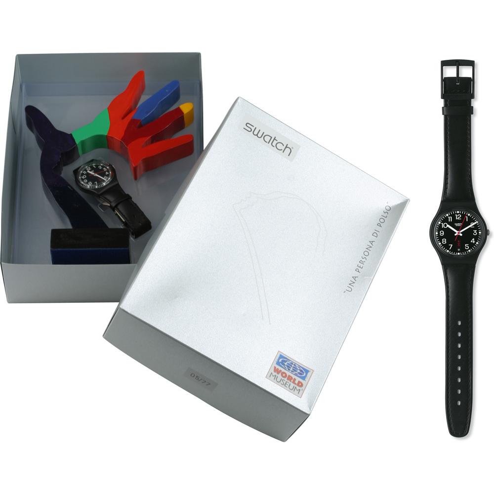 Swatch Packaging Specials GB750PACK World museum (Red Sunday) Horloge