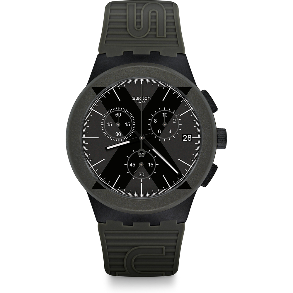 Swatch New Chrono Plastic SUSB414 X-District Green Horloge