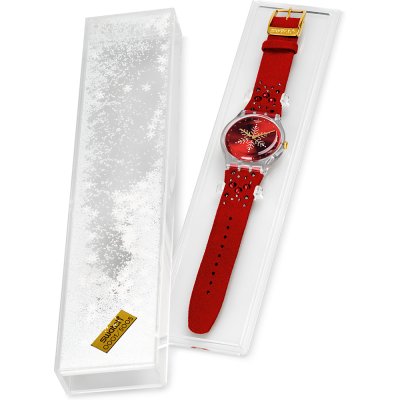 Swatch Originals Large (41mm) SUOZ287S Shinebright Xmas Season Special Limited Edition Horloge