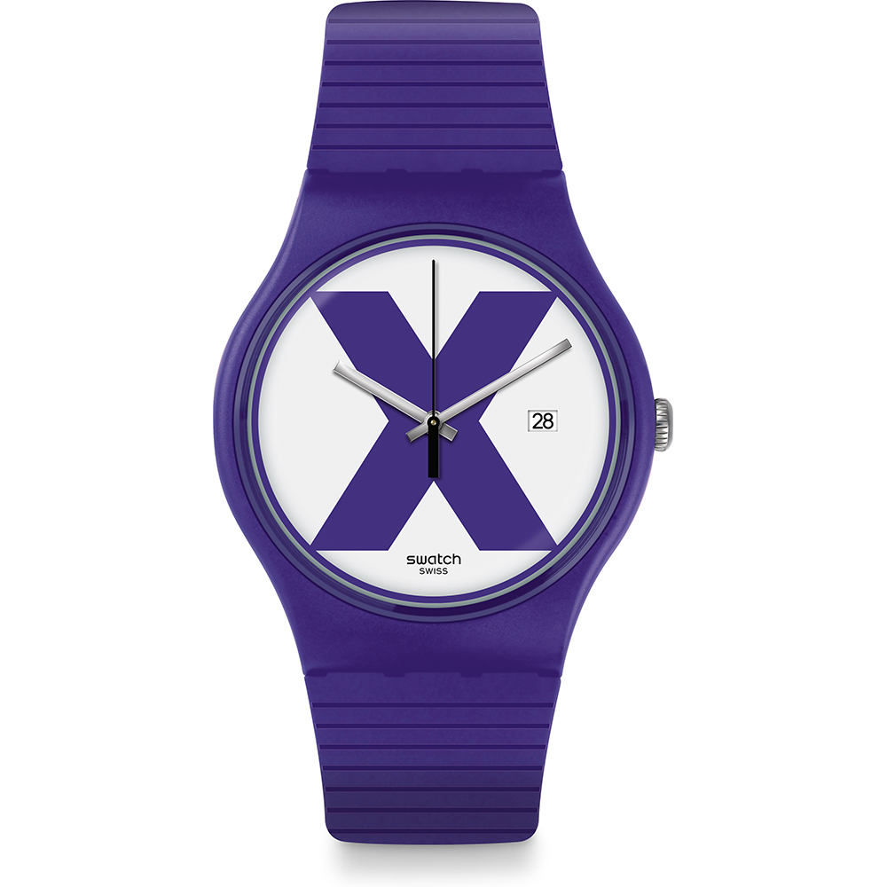 Swatch NewGent SUOV401 Xx-Rated Purple Horloge