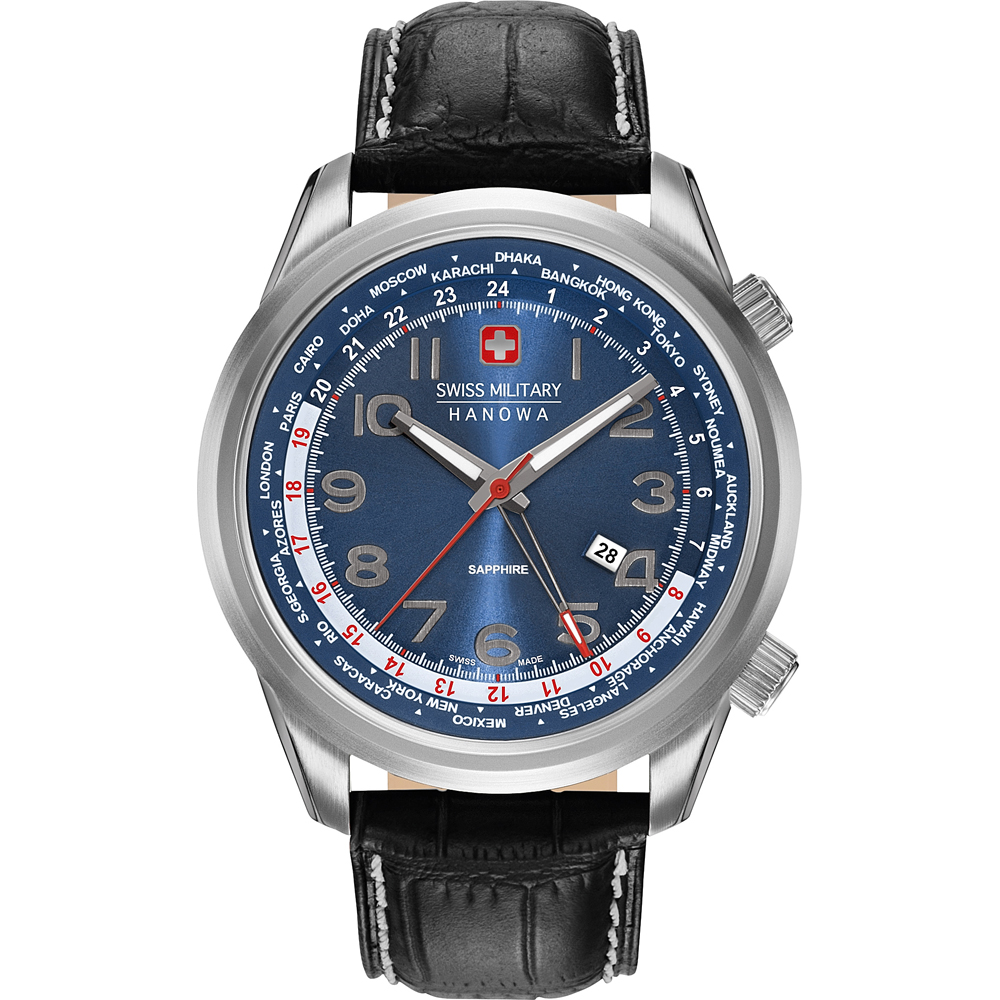 Swiss Military Hanowa 06-4293.04.003 Worldtimer Horloge